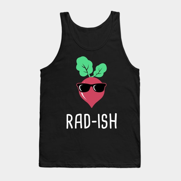 Rad-Ish – Funny Farmer's Market Design Tank Top by MeatMan